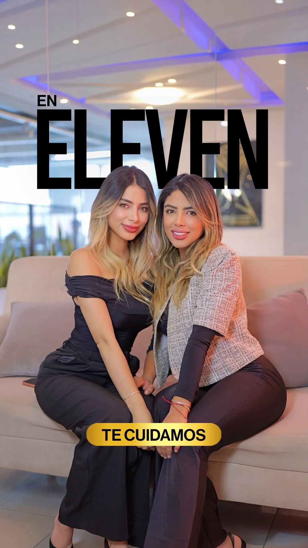 Dos integrantes del equipo de Eleven Studios: te cuidamos