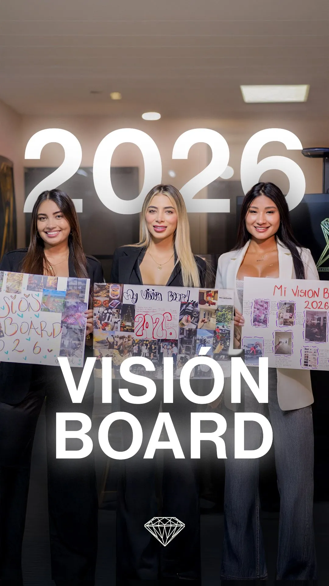 Equipo de Eleven Studios con sus vision boards de 2026